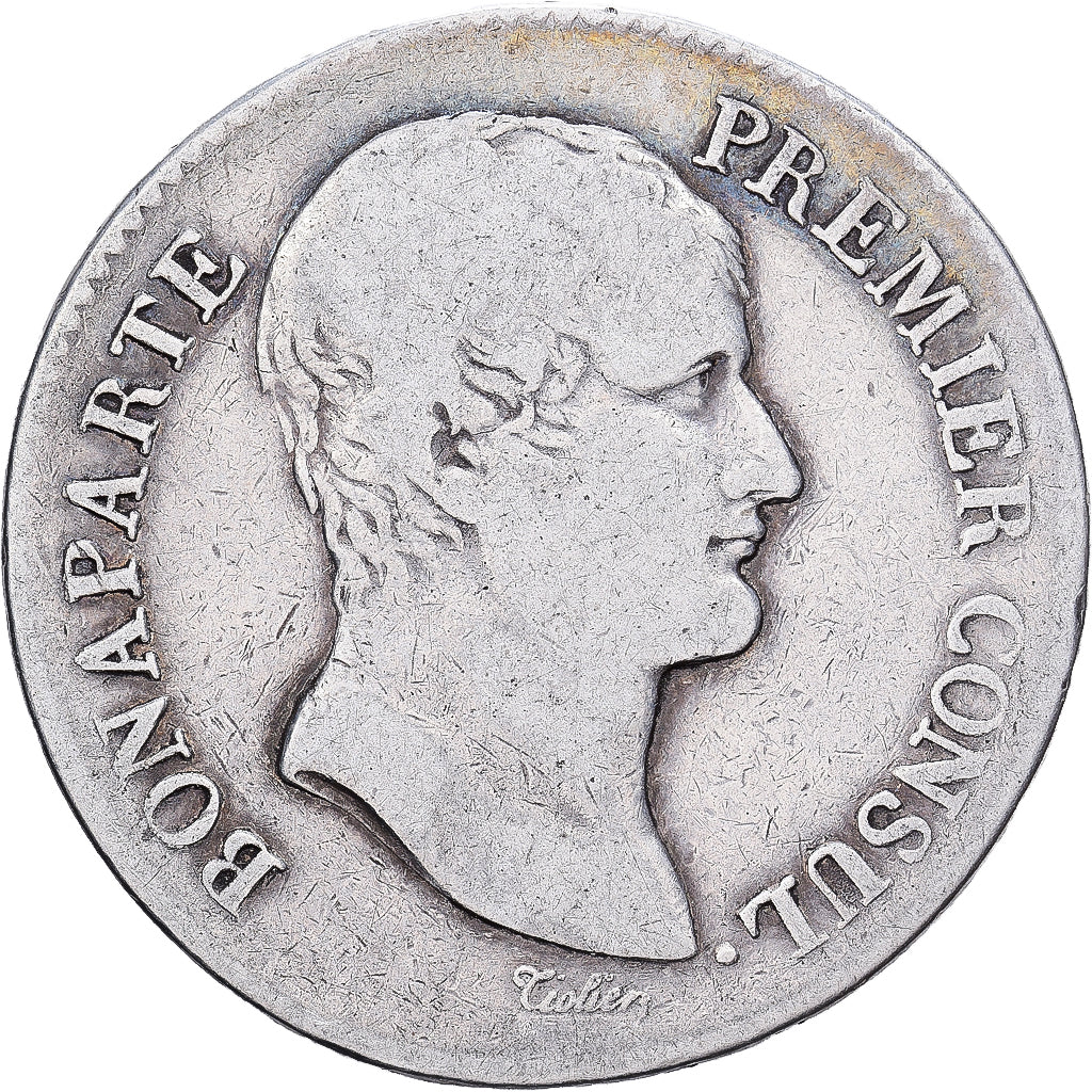 Francja, 5 Francs, An XI, Paris, Srebro, VF(20-25), KM:650.1