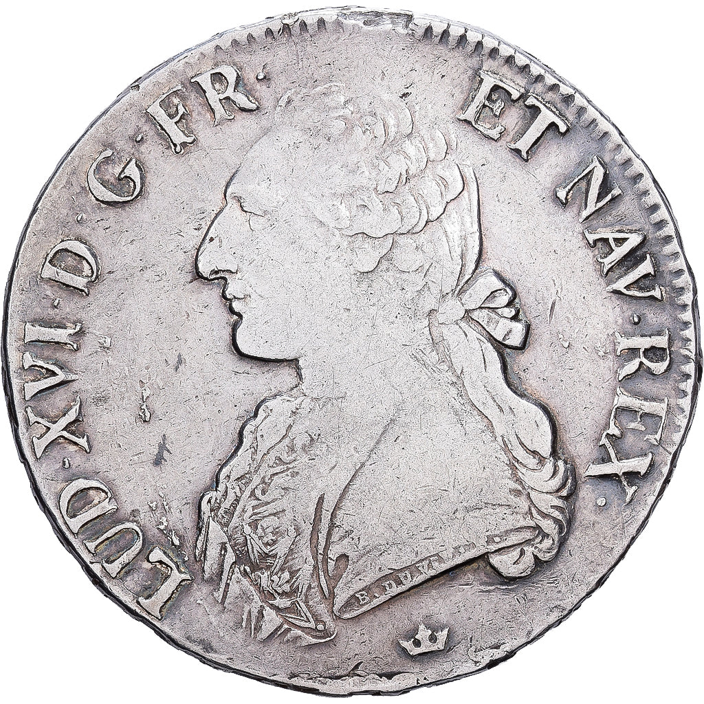 France, Louis XVI, Ecu, Écu aux branches d'olivier, 1789, Toulouse, Silver