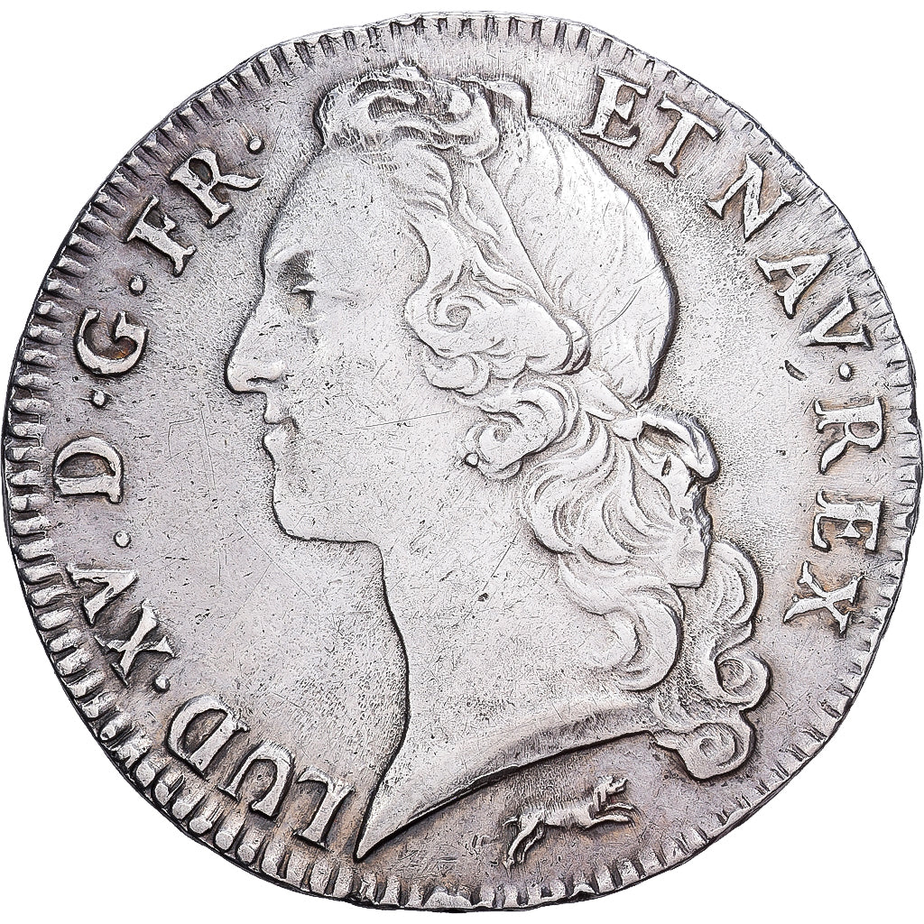 França, Louis XV, Ecu, 1756, Orléans, Prata, EF(40-45), Gadoury:322, KM:523.18