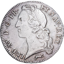 França, Louis XV, Ecu, 1756, Orléans, Prata, EF(40-45), Gadoury:322, KM:523.18