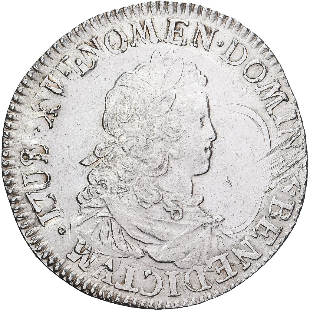 France, Louis XV, Écu de France, 1721, Nantes, Silver, EF(40-45), Gadoury:319
