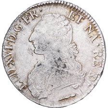 França, Louis XVI, Écu de Béarn aux branches d'olivier, 1785, Pau, Prata