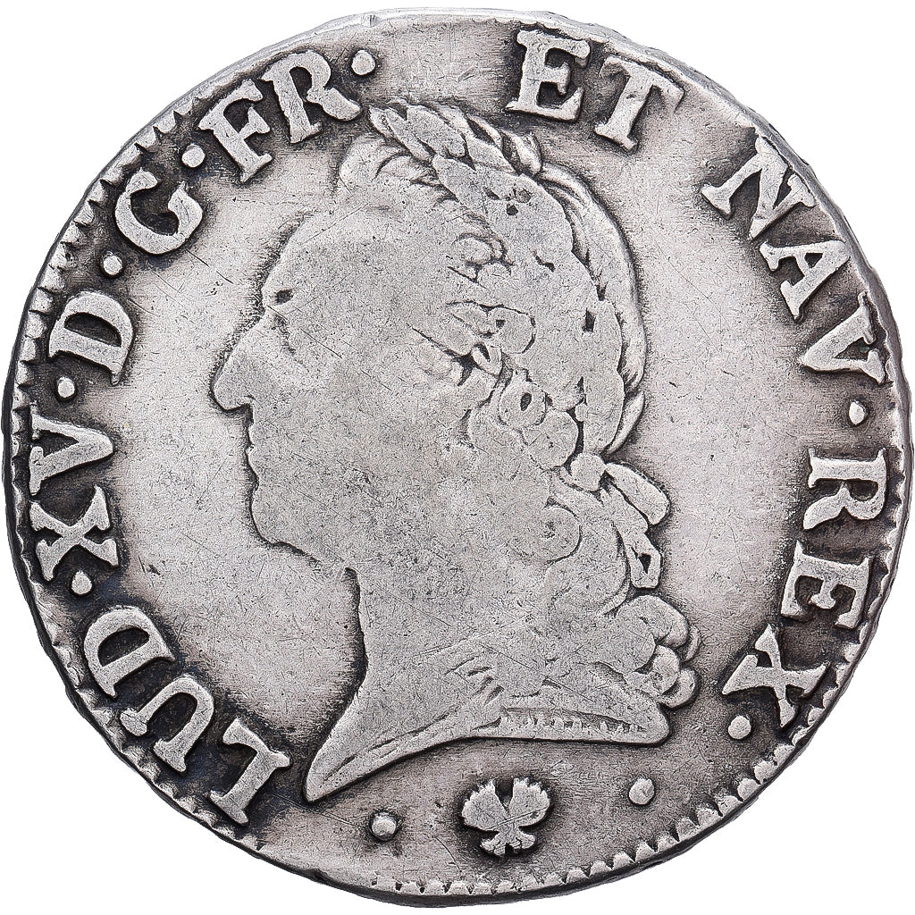 France, Louis XV, Écu à la vieille tête, 1772, Bayonne, Silver, VF(20-25)