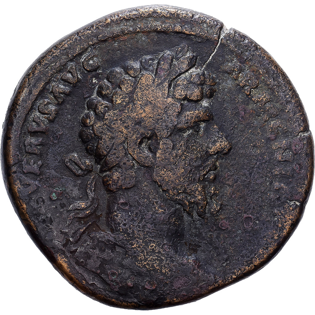 Roman Empire, Lucius Verus, Sestertius, 166, Rome, Bronzen, FR+, RIC:1456