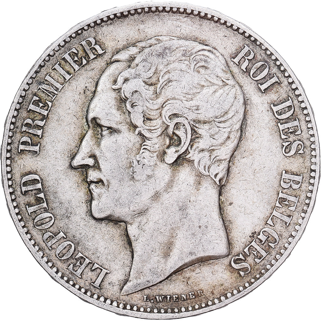 Belgien, Leopold I, 5 Francs, 5 Frank, 1865, Brussels, Silber, SS, KM:17