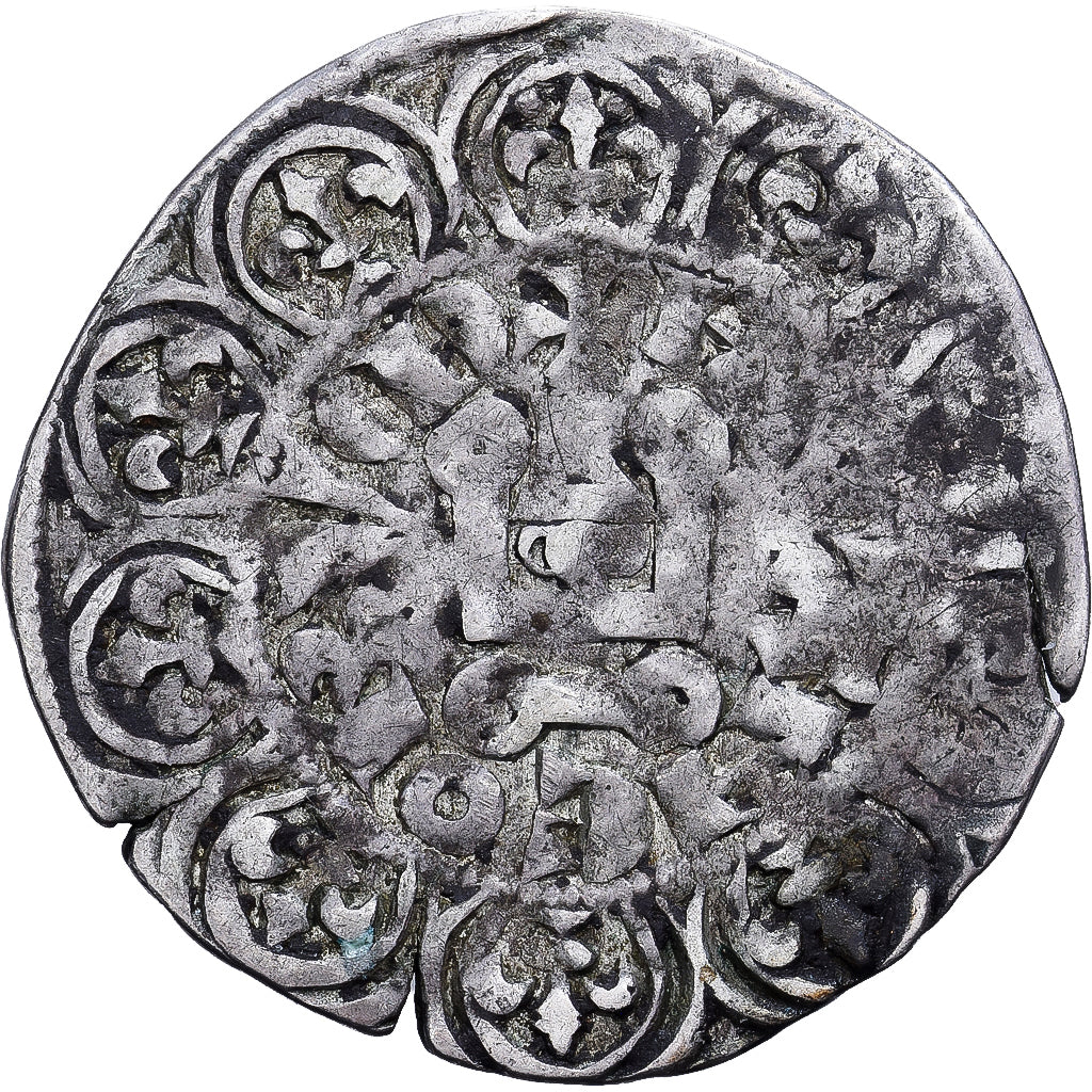 Francia, Charles IV, Maille Blanche, 1326, Biglione, MB+, Duplessy:243D