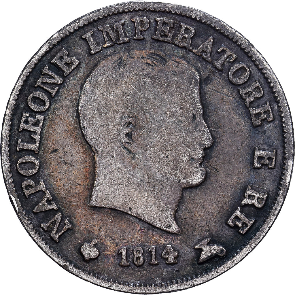 Estados italianos, KINGDOM OF NAPOLEON, Napoleon I, 10 Soldi, 1814, Milan