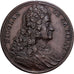 Francja, medal, NICOLAS DE CATINAT, 1712, Brązowy, Dassier, MS(60-62)