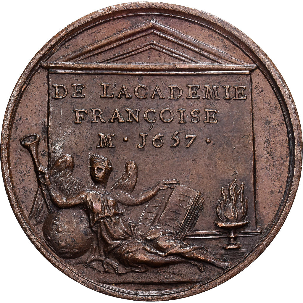 France, Medal, Jean-François Sarasin, 1657, Bronze, Dassier, MS(60-62)