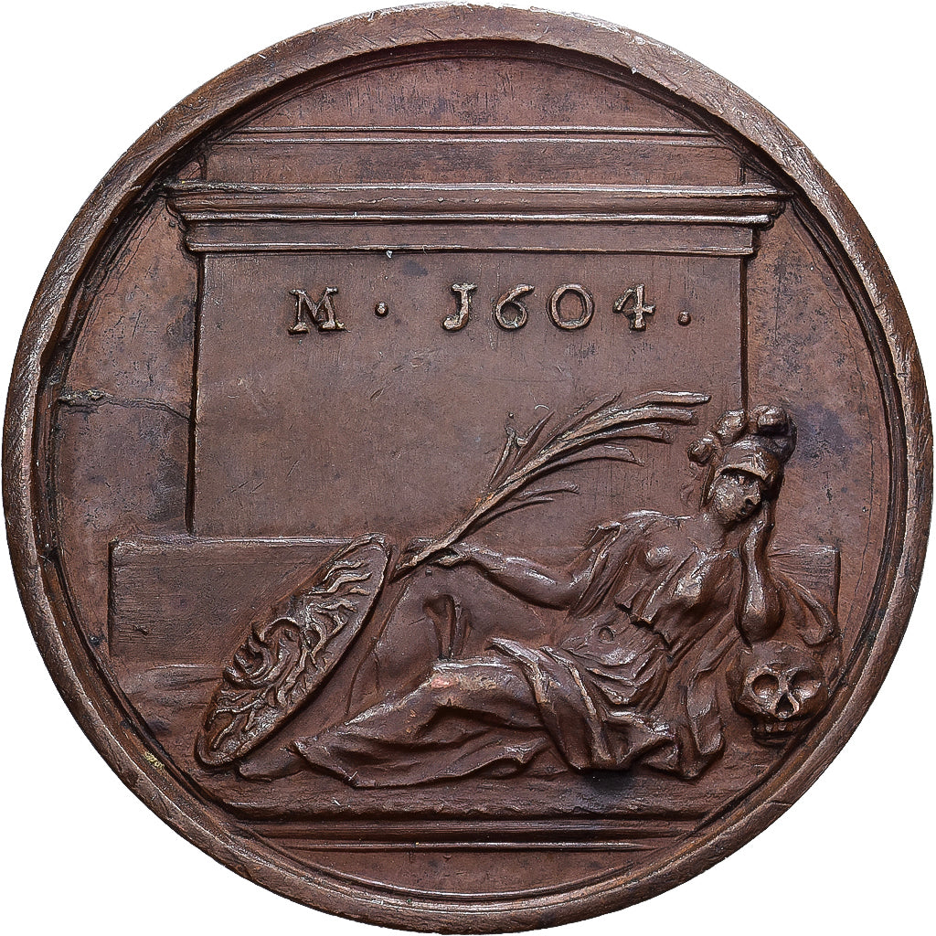France, Medal, CARDINAL D'OSSAT, 1604, Bronze, Dassier, MS(60-62)