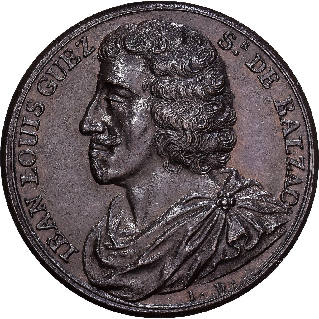 France, Médaille, Jean Louis GUEZ DE BALZAC, 1654, Bronze, SUP+, Dassier