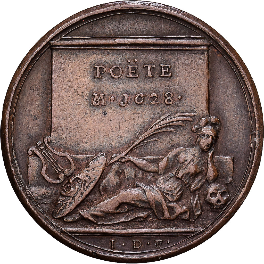 Francia, medaglia, François de Malherbe, 1628, Bronzo, Dassier, SPL