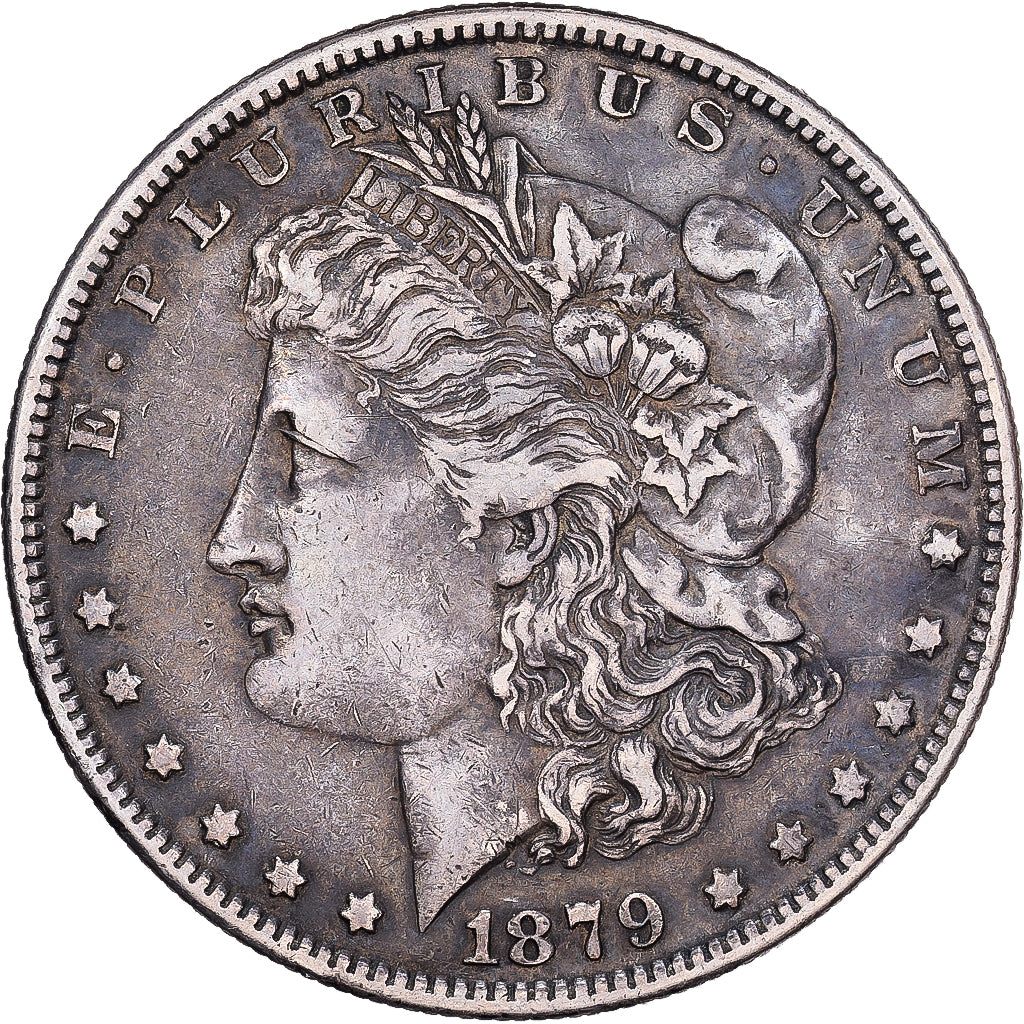 Estados Unidos, Dollar, 1879, New Orleans, Plata, BC+, KM:110