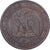 France, Napoléon III, 10 Centimes, 1856, Lyon, Satirique, Bronze, TB, KM:771.4