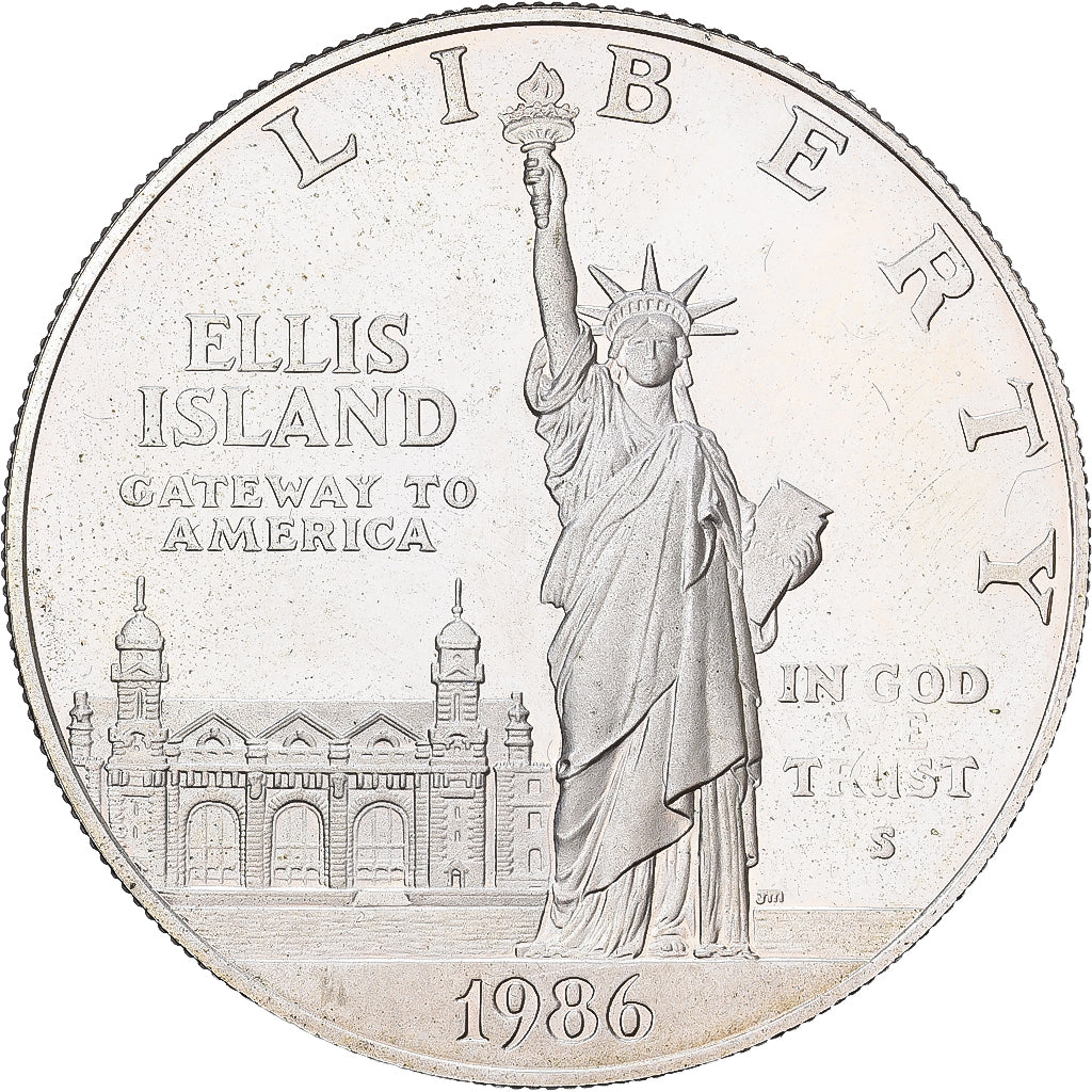 Verenigde Staten, Dollar, 1986, San Francisco, Zilver, PR+, KM:214