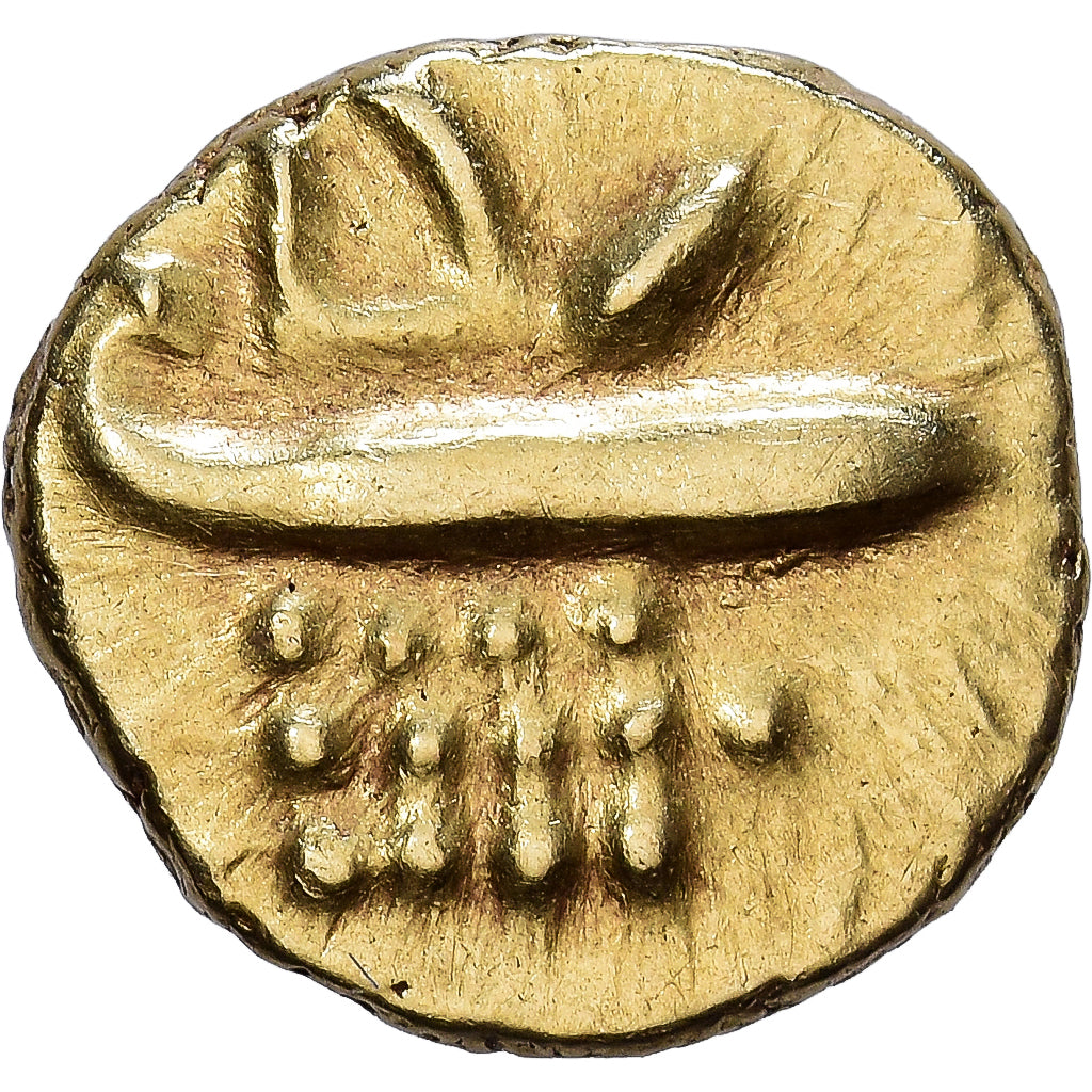 India, Fanam, 1820-1830, Goud, ZF, KM:280