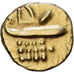 India, Fanam, 1820-1830, Goud, ZF, KM:280