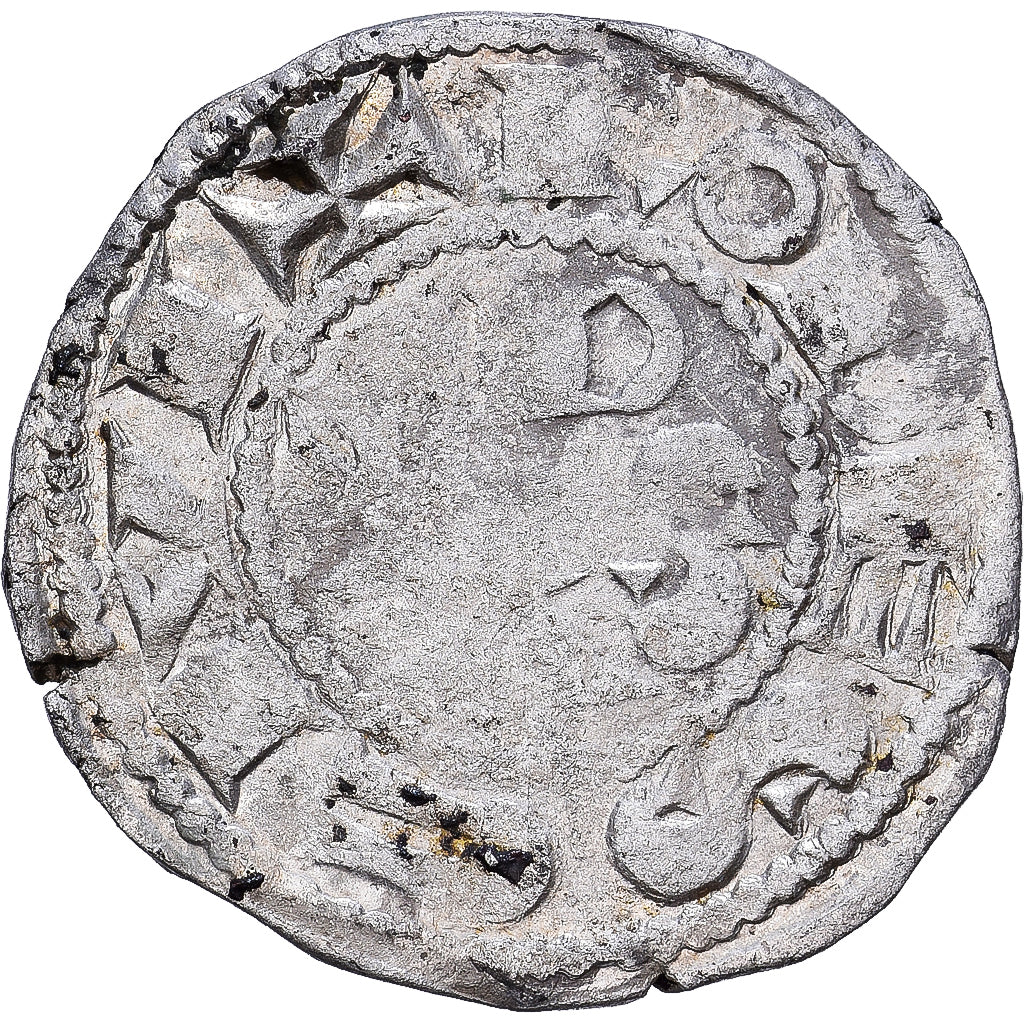 County of Rodez, Hugues II-III, Denier, 1156-1180, Rodez, Billon, ZF