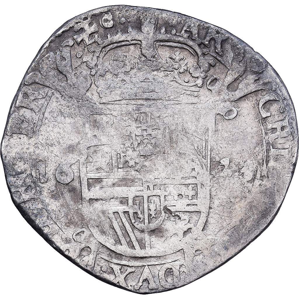Países Bajos españoles, Escalin, 1624, Bois-Le-Duc, Plata, BC+, GH:333-4