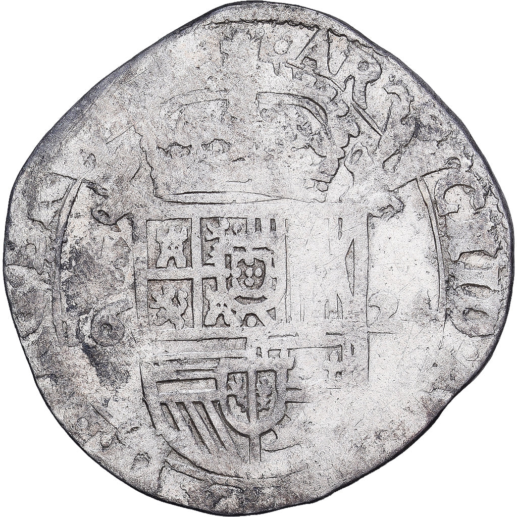 Países Bajos españoles, Escalin, 1624, Plata, BC+