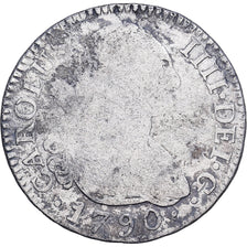 Espagne, Charles IV, 2 Reales, 1790, Madrid, Argent, TB, KM:430.1