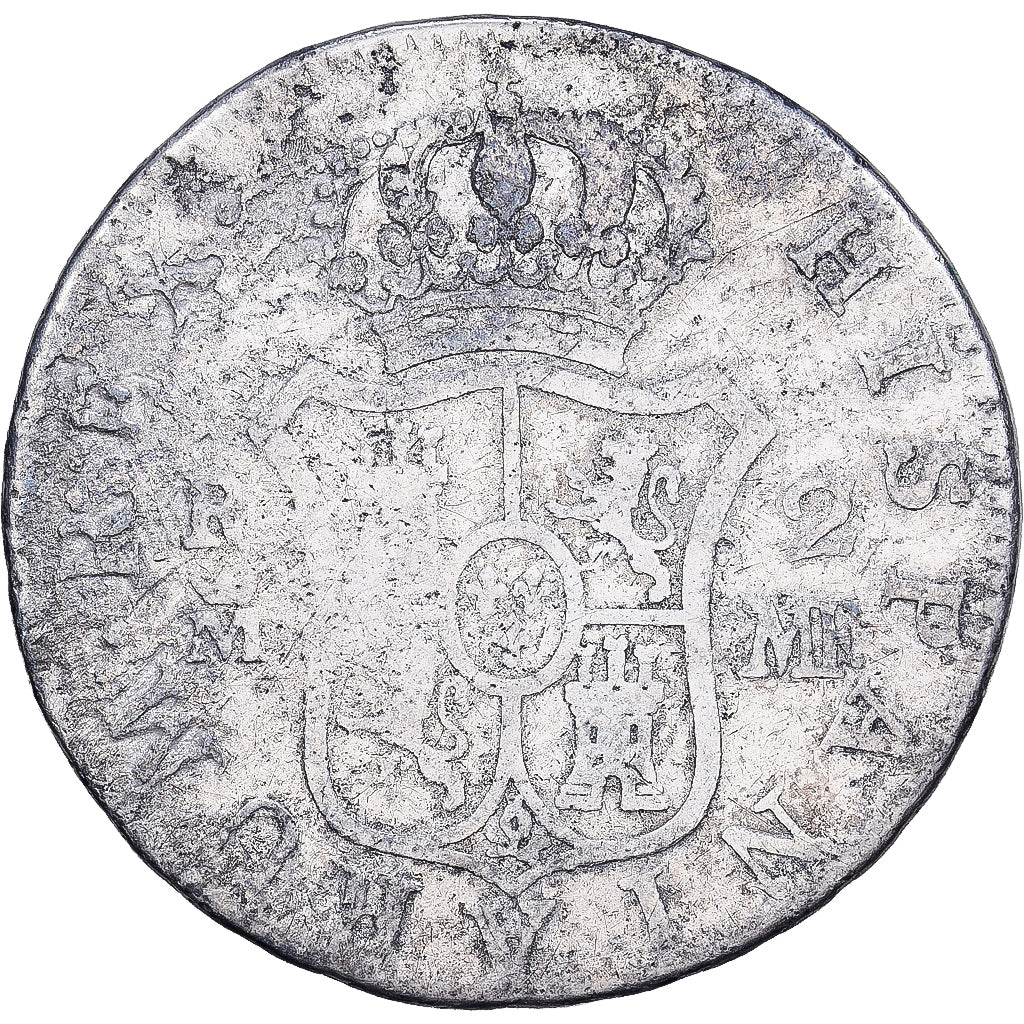 Spagna, Charles IV, 2 Reales, 1790, Madrid, Argento, MB, KM:430.1