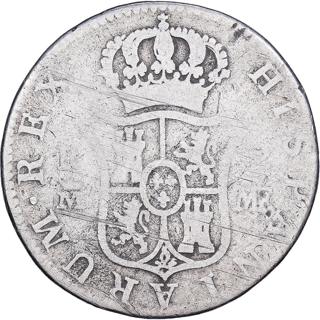 Spagna, Charles IV, 2 Reales, 1793, Madrid, Argento, MB, KM:430.1