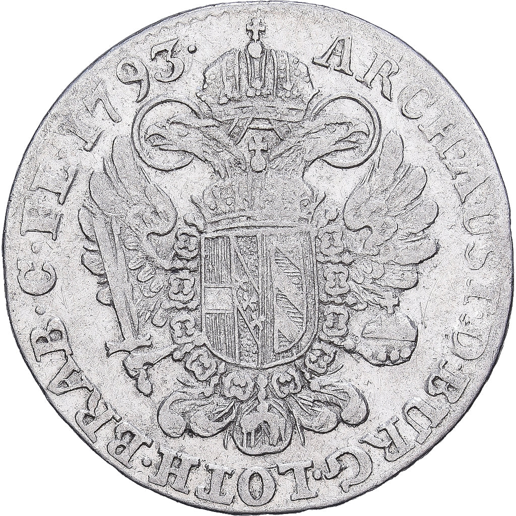 Spanische Niederlande, Franz II, 14 Liards, 14 Oorden, 1793, Brussels, Silber
