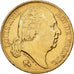France, Louis XVIII, 20 Francs, Louis XVIII, 1817, Paris, Gold, EF(40-45)
