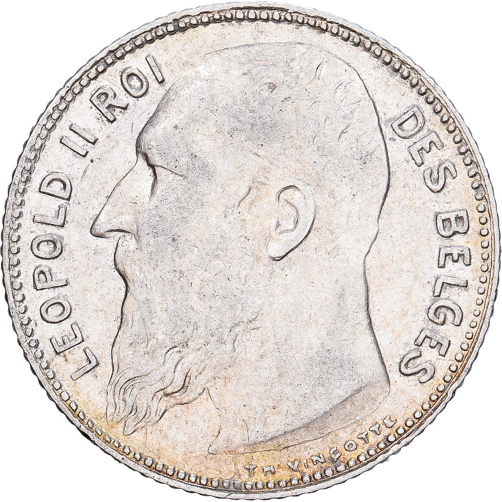 Belgium, Franc, 1909, Brussels, Silver, EF(40-45), KM:56.1