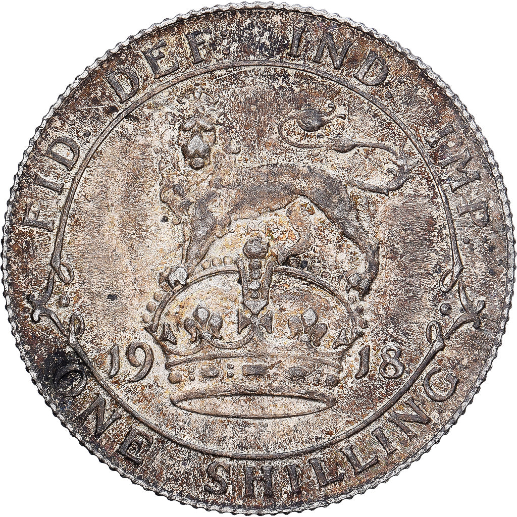 Großbritannien, George V, Shilling, 1918, Silber, SS, KM:816