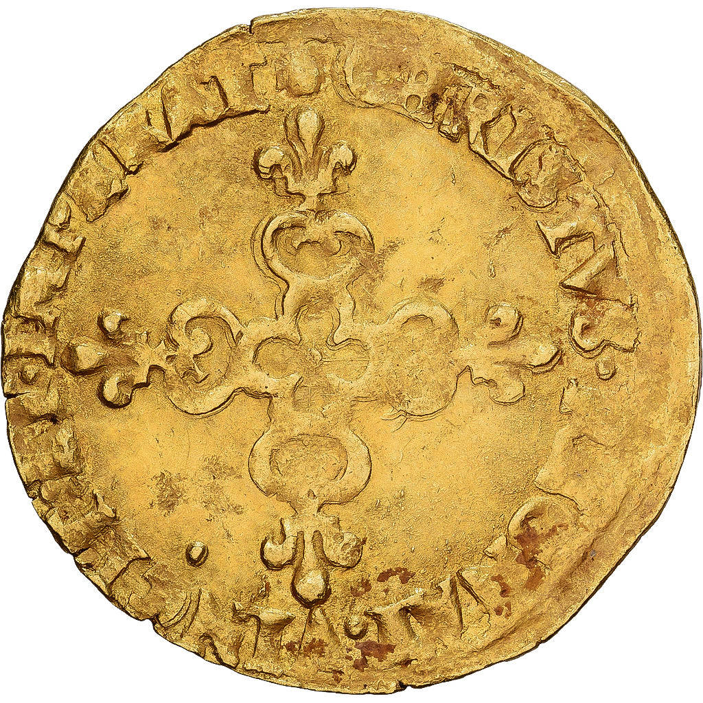 France, Écu d'or au soleil, 1590, Paris, Or, TB, Duplessy:1172, Sombart:4940