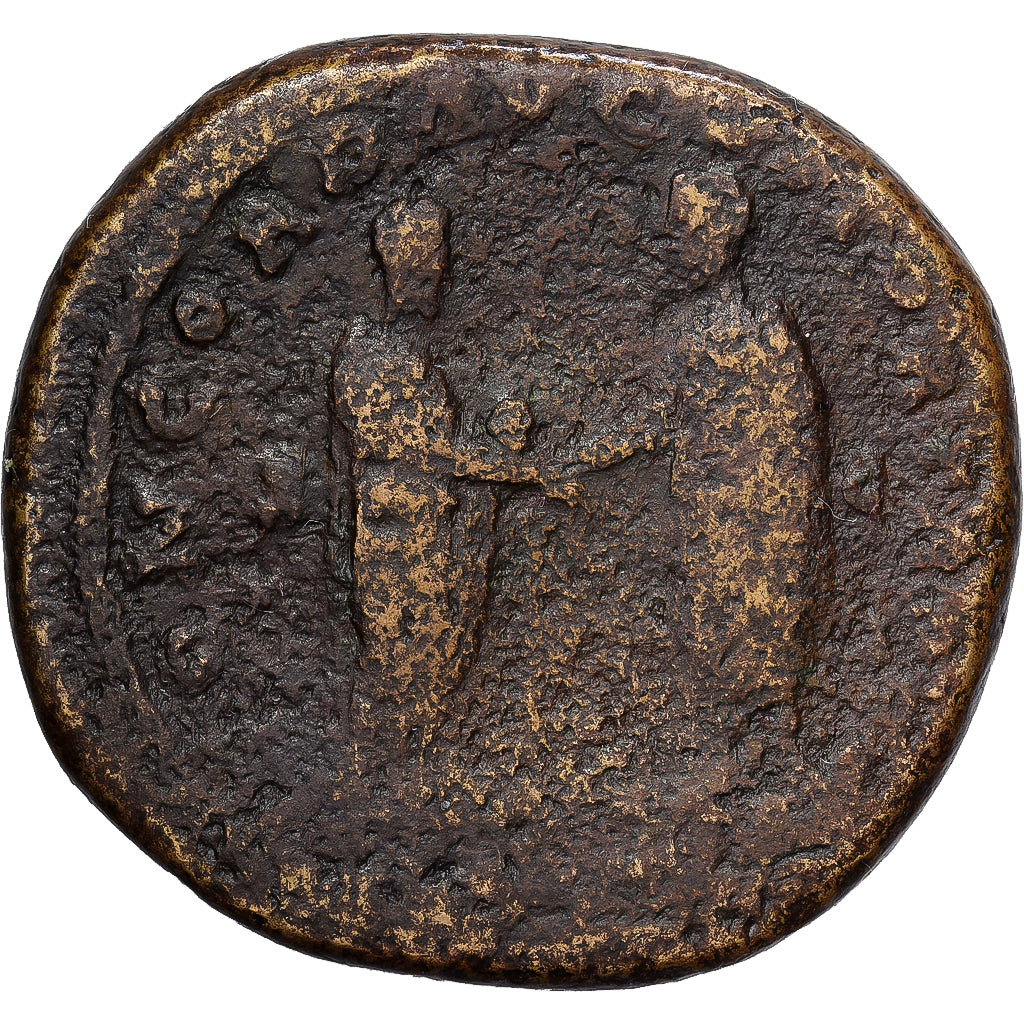 Roman Empire, Lucius Verus, Sesterce, 161, Rome, Bronze, TB