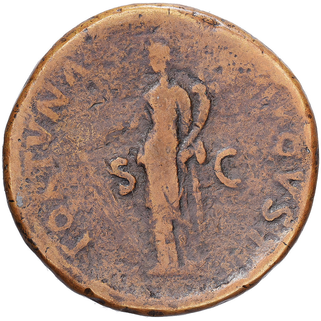 Roman Empire, Nerva, Sestertius, 97, Rome, Bronzen, FR+