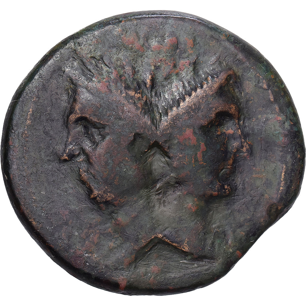 Roman Republic, Sextus Pompey, As, 45 BC, Bronzen, FR+