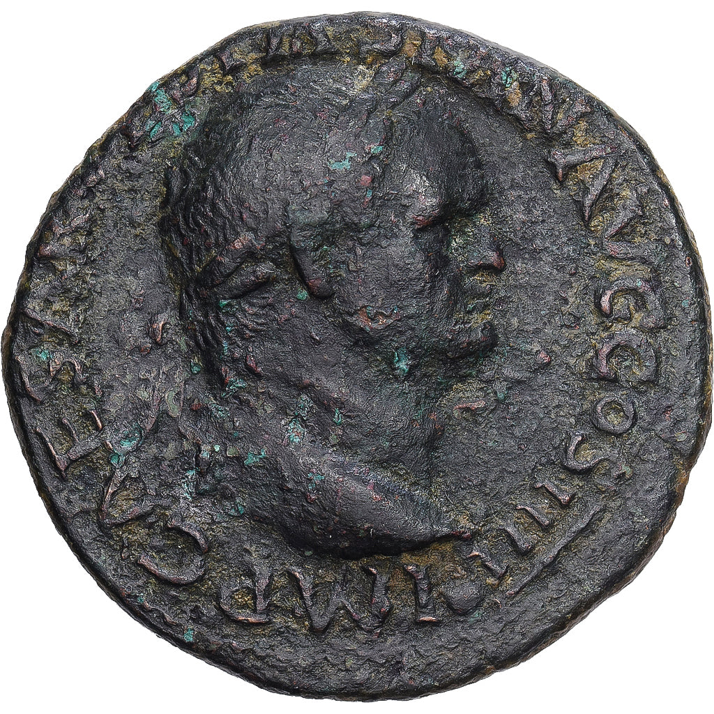 Roman Empire, Vespasian, As, 72, Lyon - Lugdunum, Bronce, MBC