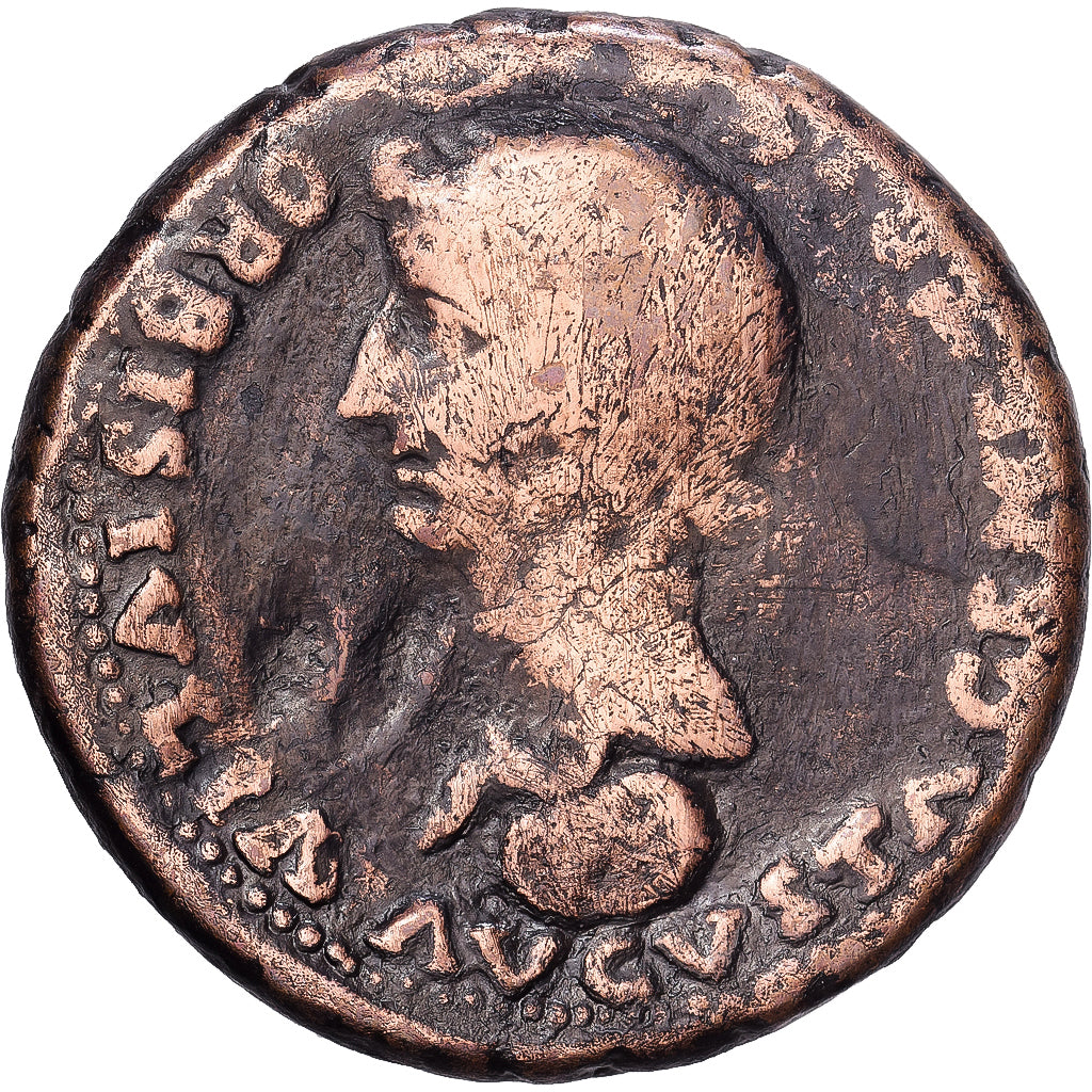Hispania, Divus Augustus, Sestertius, 20-29, Colonia Romula, Bronzen, FR