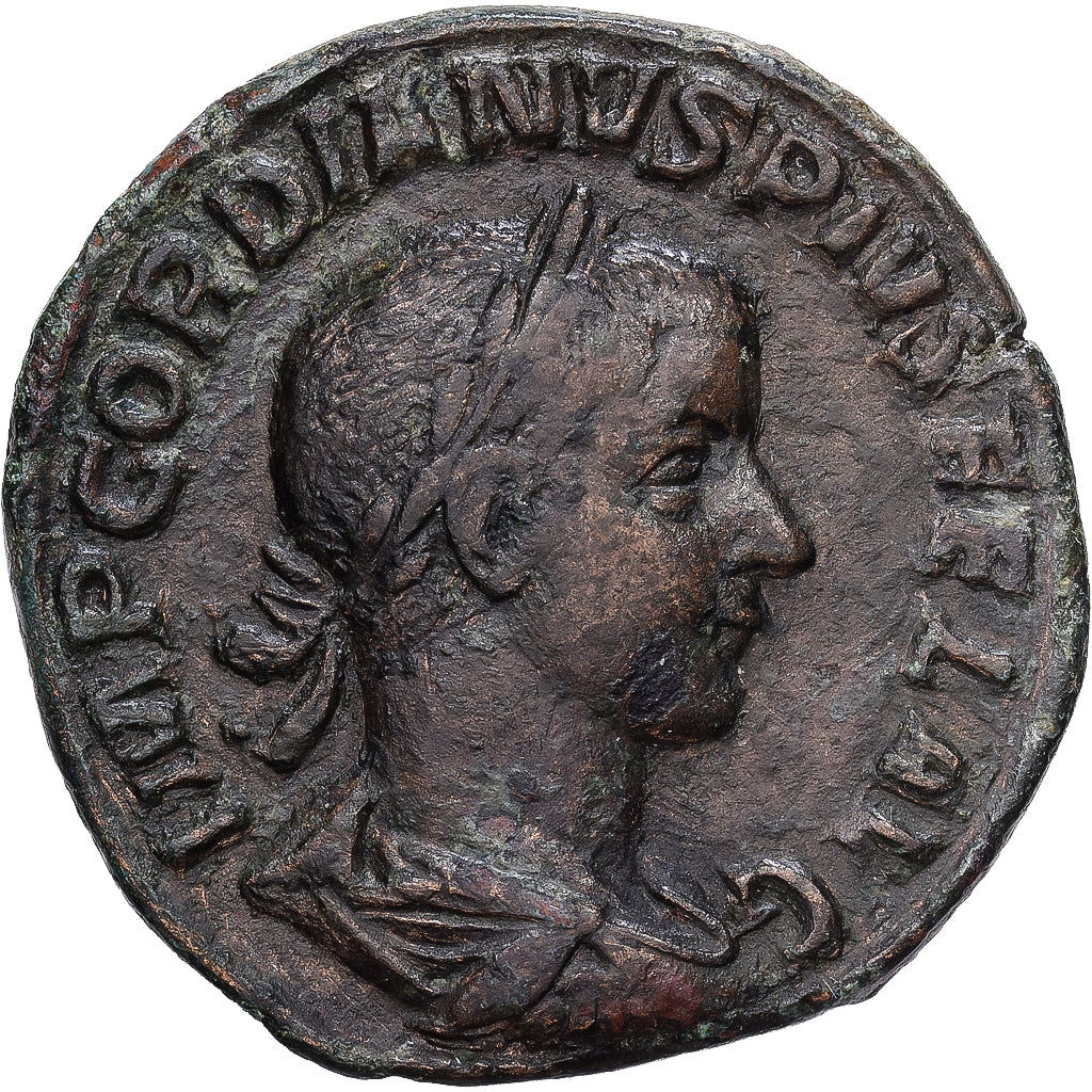 Roman Empire, Gordian III, Sestertius, 241, Rome, Brązowy, EF(40-45)