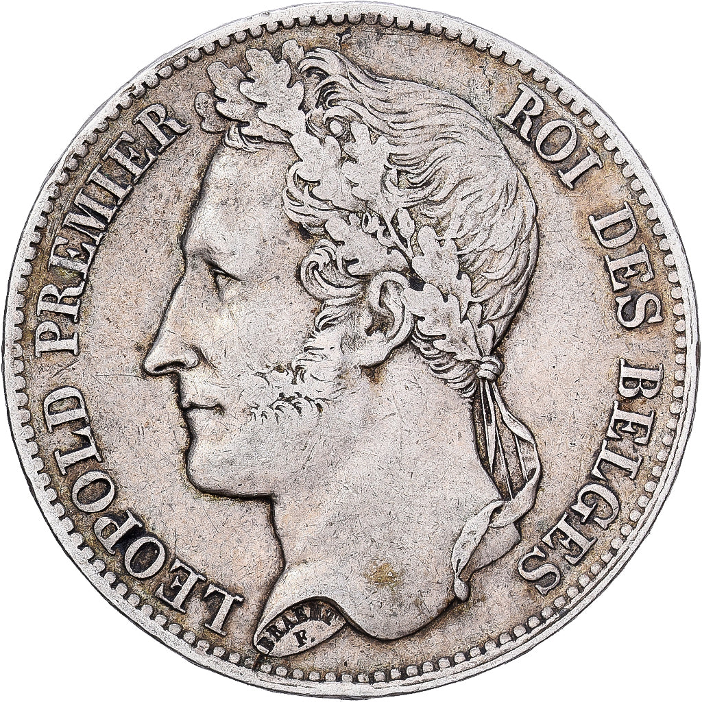Belgium, Leopold I, 5 Francs, 5 Frank, 1848, Bruxelles, Silver, VF(30-35)