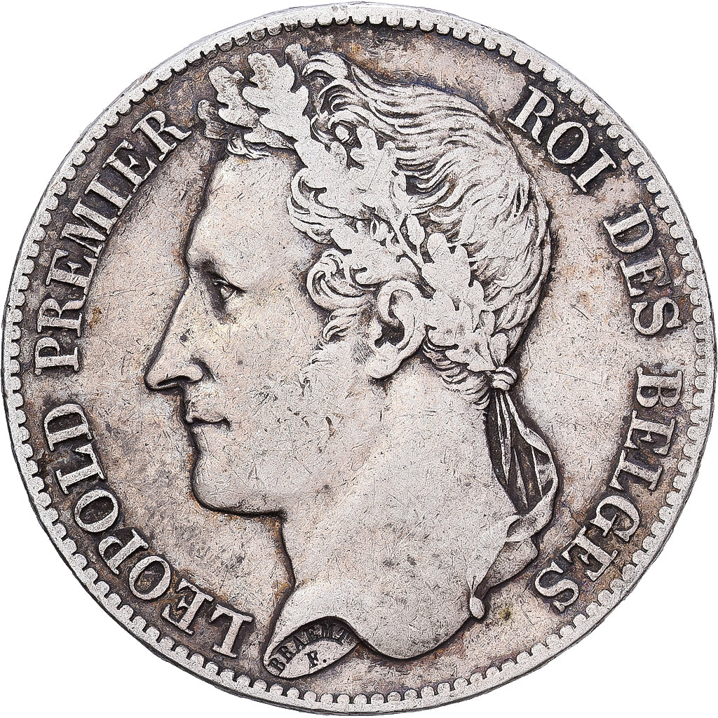 Belgium, Leopold I, 5 Francs, 5 Frank, 1849, Brussels, Silver, VF(30-35), KM:3.2