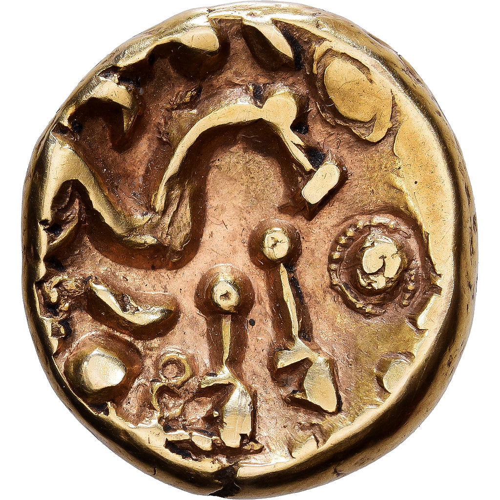 Gallia Belgica, Ambiani, Stater, 60-50 BC, Picardie, Dourado, AU(50-53)