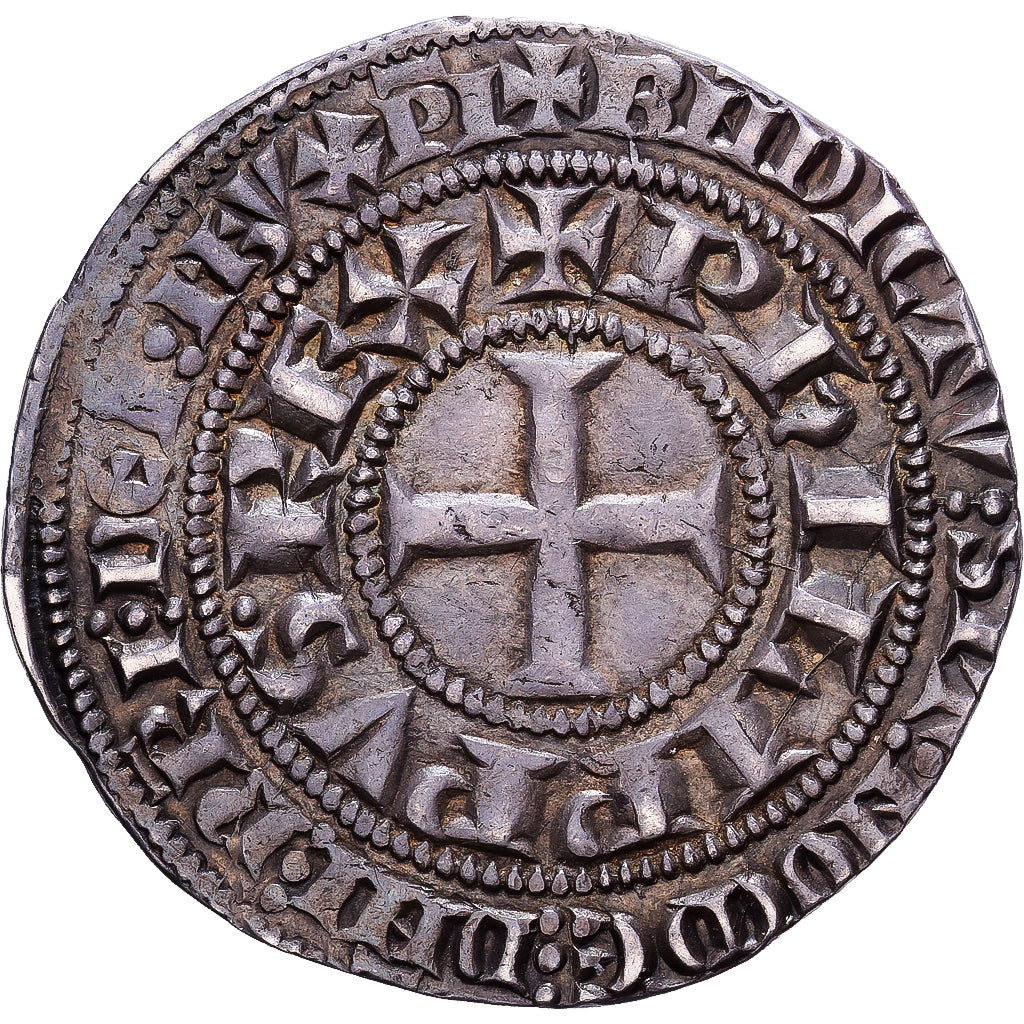 Francja, Philippe IV le Bel, Gros Tournois à l'O rond, 1285-1290, Srebro