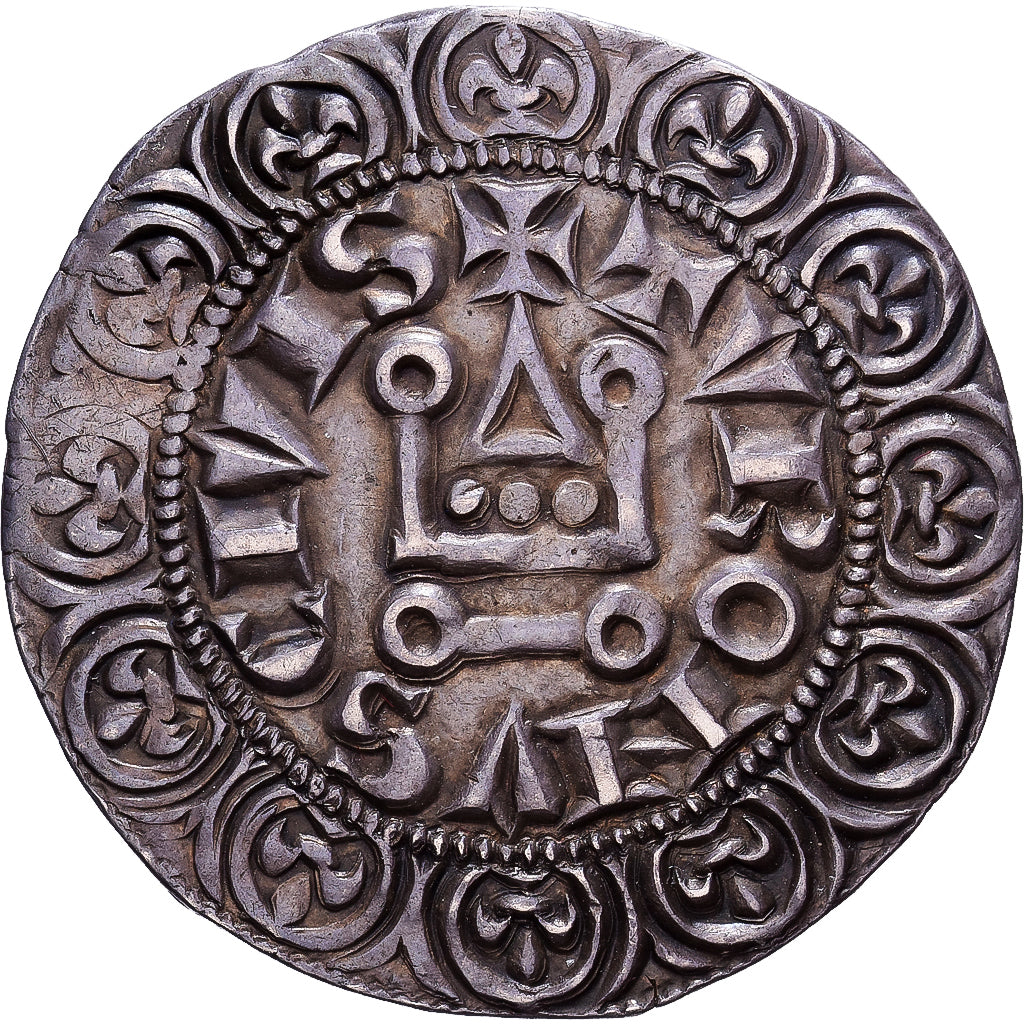 Francja, Philippe IV le Bel, Gros Tournois à l'O rond, 1285-1290, Srebro