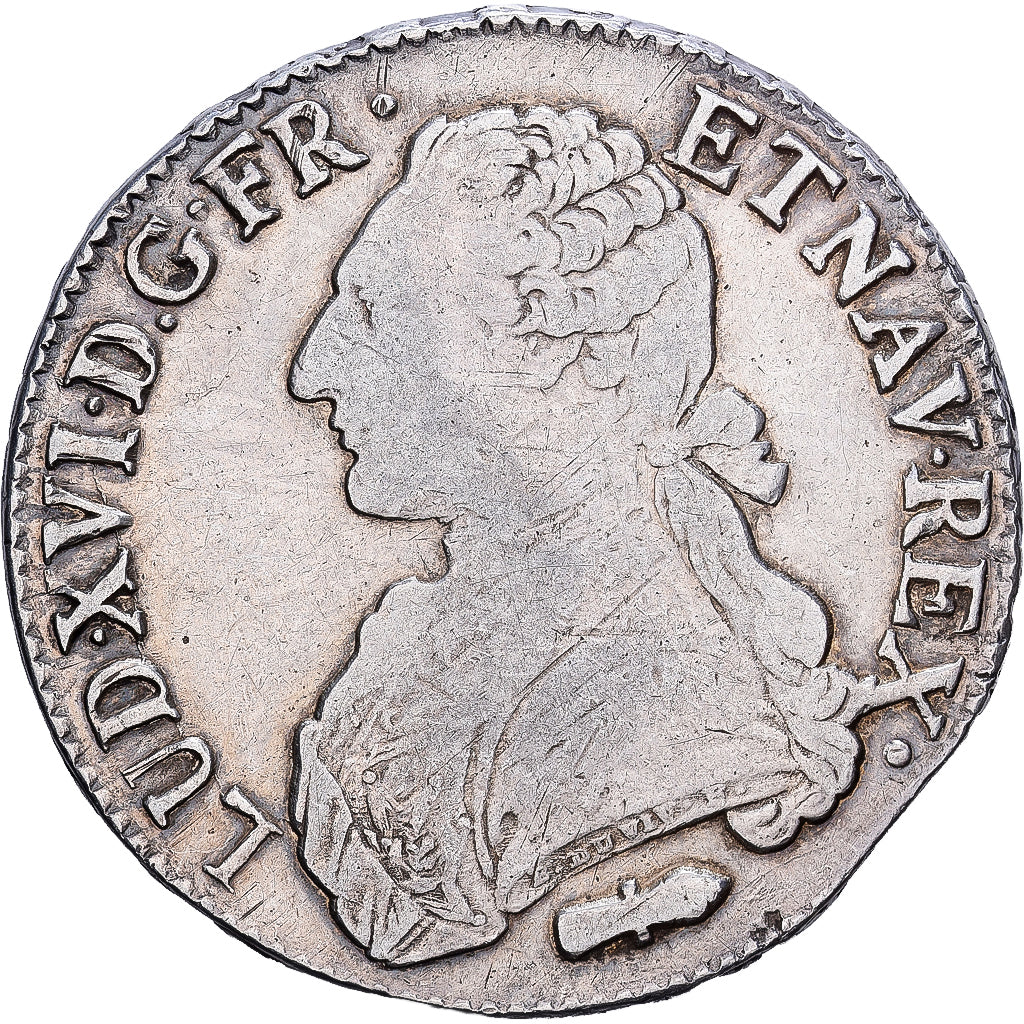 Frankreich, Louis XVI, Ecu aux branches d'olivier, 1788, Perpignan, Silber, S+