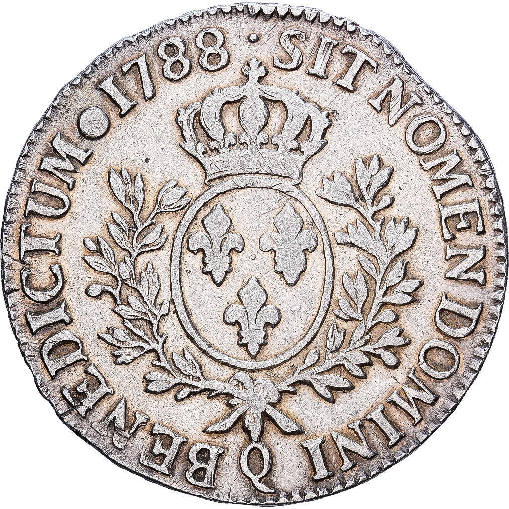 Frankreich, Louis XVI, Ecu aux branches d'olivier, 1788, Perpignan, Silber, S+