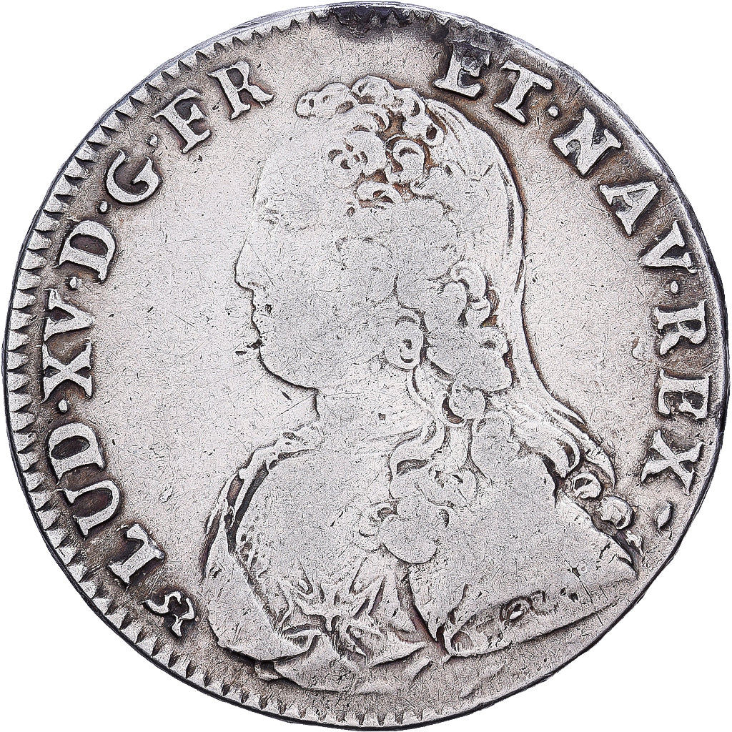 Frankreich, Louis XV, 1/2 Ecu aux branches d'olivier, 1731, Rouen, Silber, S+