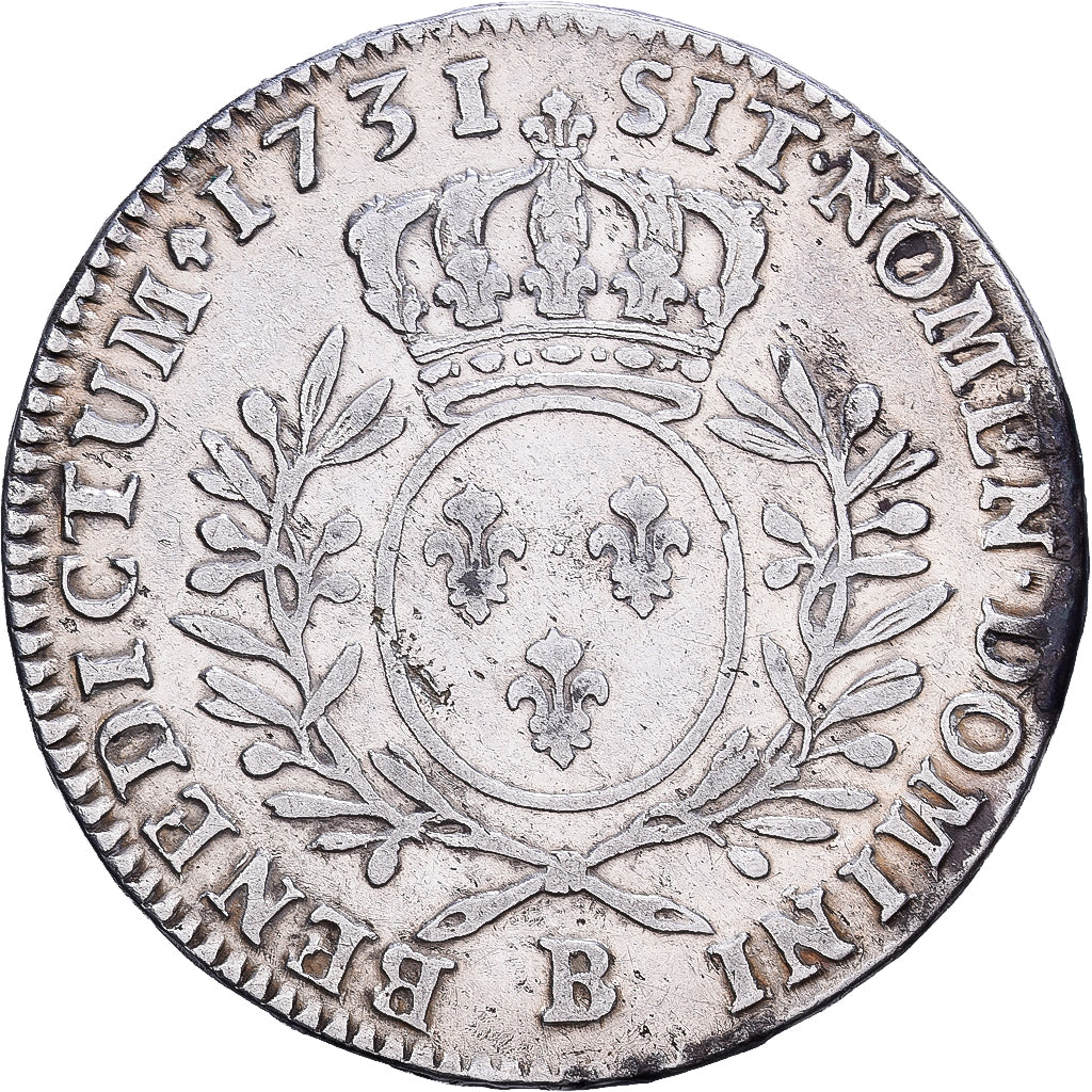 Frankreich, Louis XV, 1/2 Ecu aux branches d'olivier, 1731, Rouen, Silber, S+