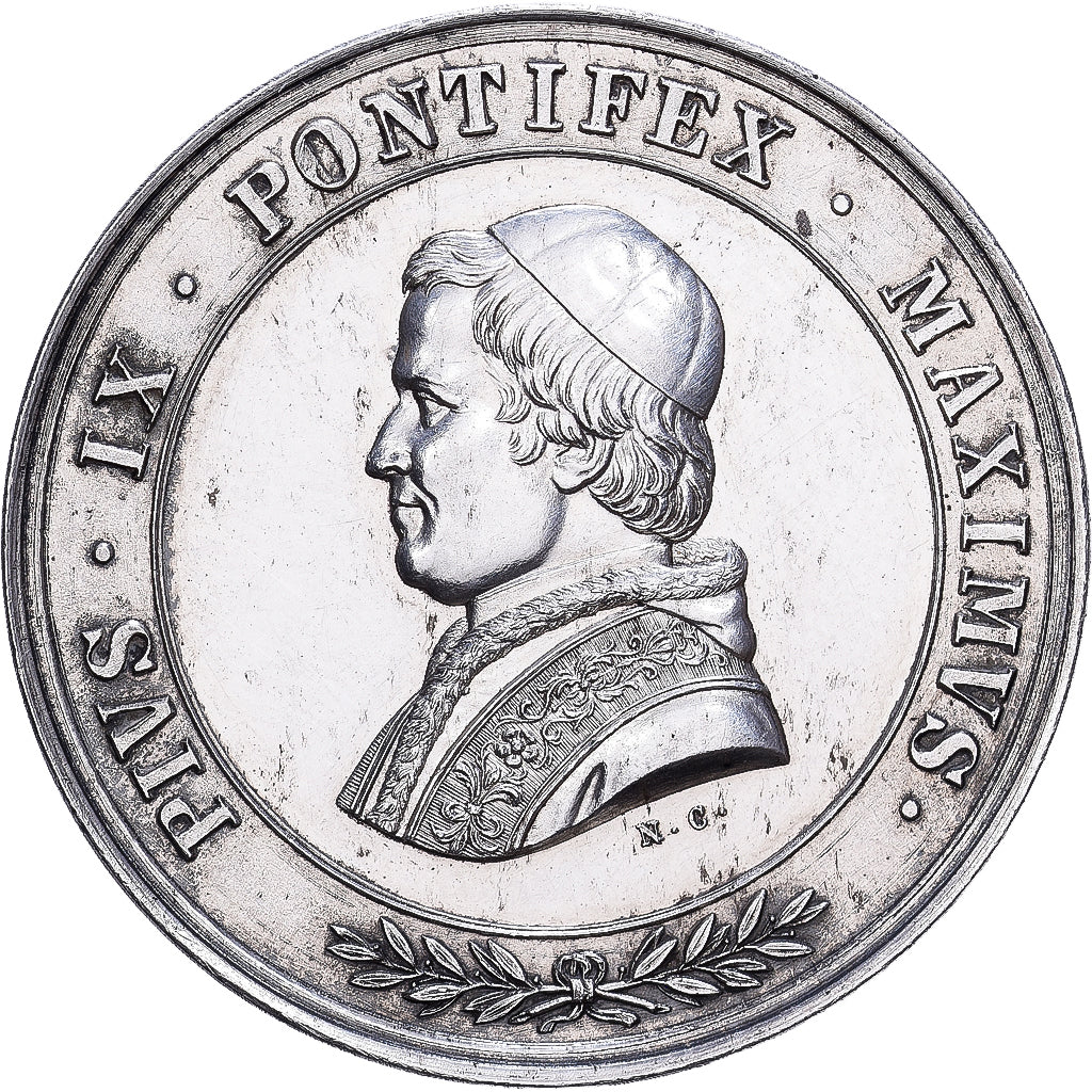 CITTÀ DEL VATICANO, medaglia, Pius IX, Argento, SPL-