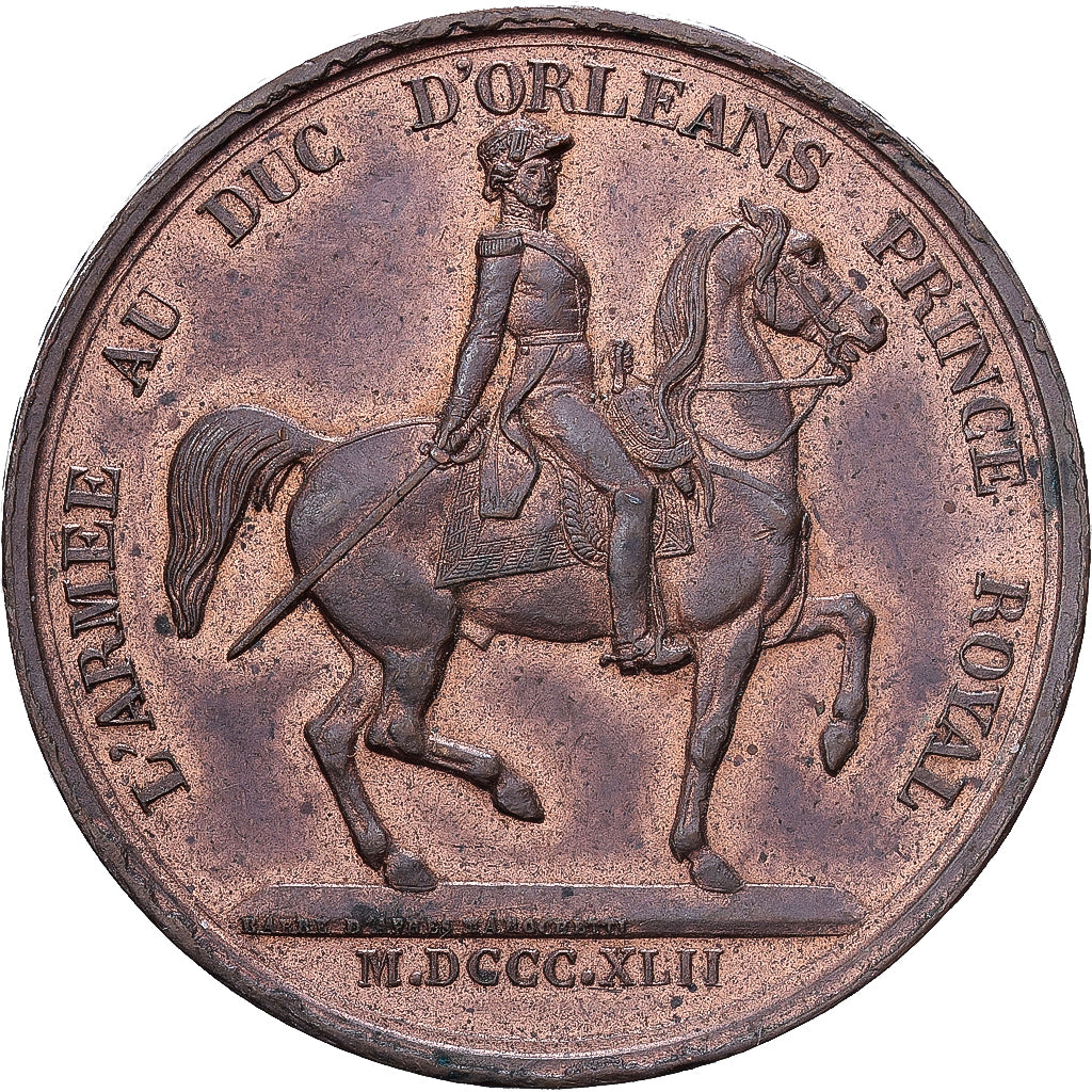 France, Médaille, 1842, Bronze, SUP