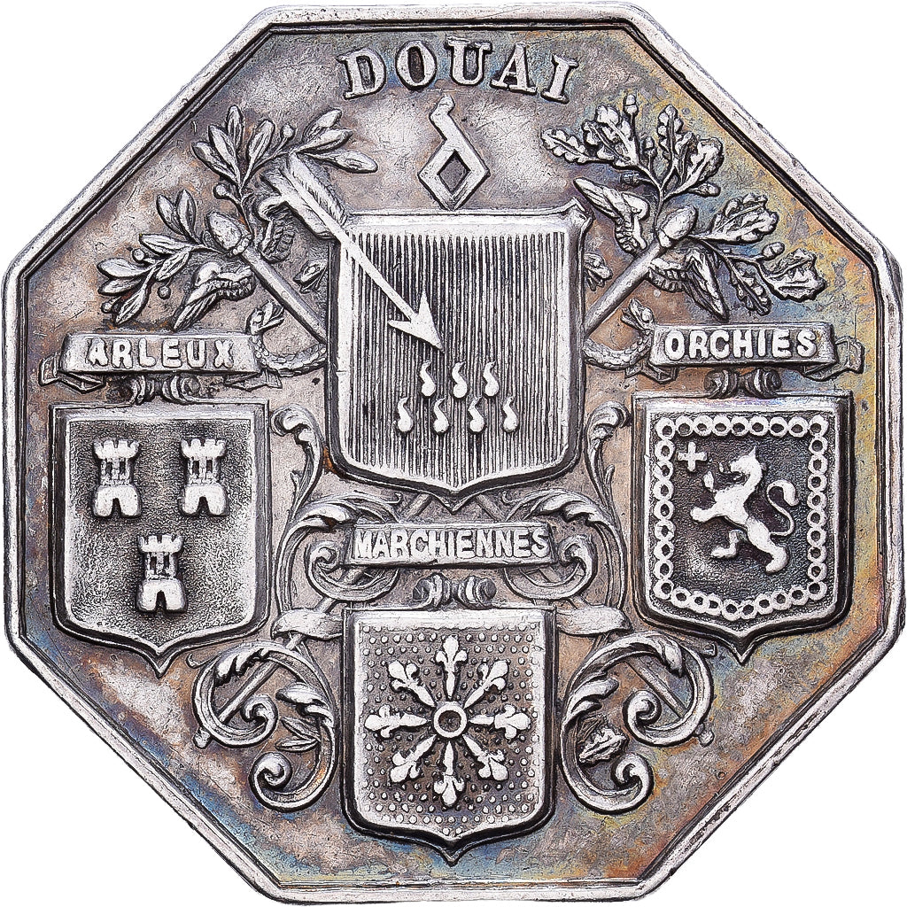 France, Medal, Chambre de commerce de Douai, Silver, AU(50-53)